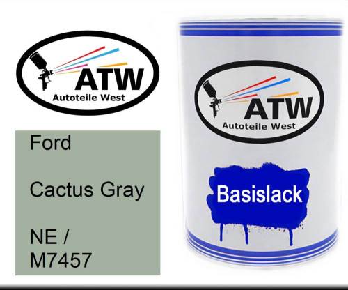Ford, Cactus Gray, NE / M7457: 500ml Lackdose, von ATW Autoteile West.